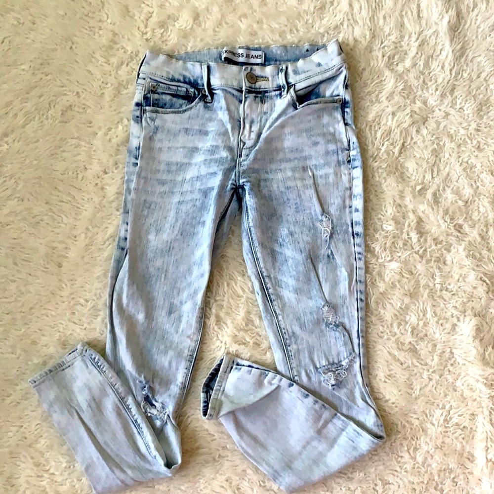 Express bleach denim jeans women’s size 2
